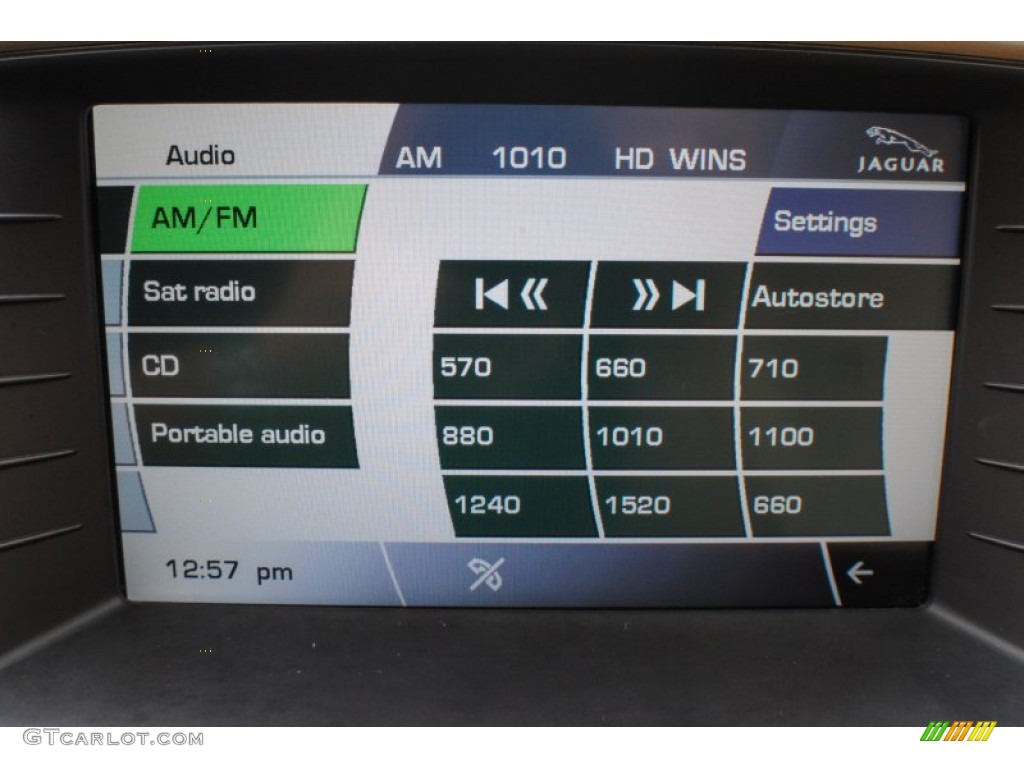 2010 Jaguar XK XK Convertible Audio System Photo #72859026
