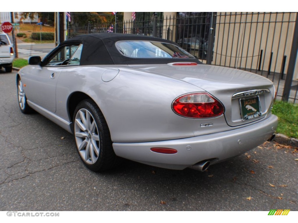 2005 XK XK8 Convertible - Platinum Silver Metallic / Ivory photo #4