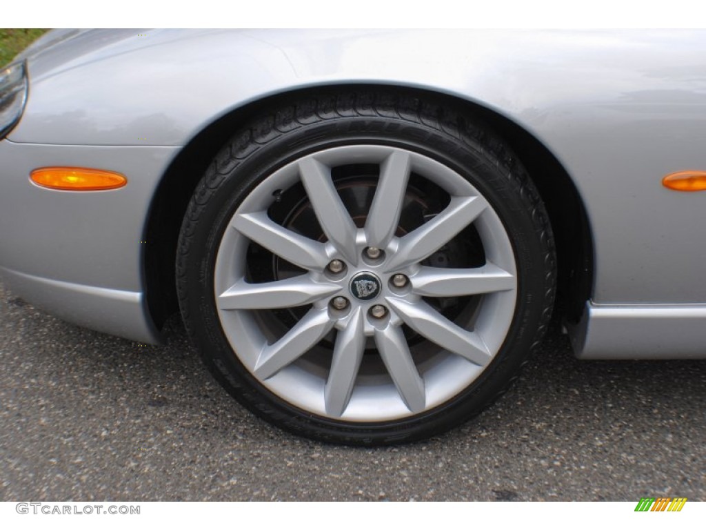 2005 XK XK8 Convertible - Platinum Silver Metallic / Ivory photo #8