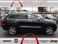 2013 Brilliant Black Crystal Pearl Jeep Grand Cherokee Overland 4x4  photo #1