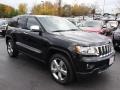 2013 Brilliant Black Crystal Pearl Jeep Grand Cherokee Overland 4x4  photo #2