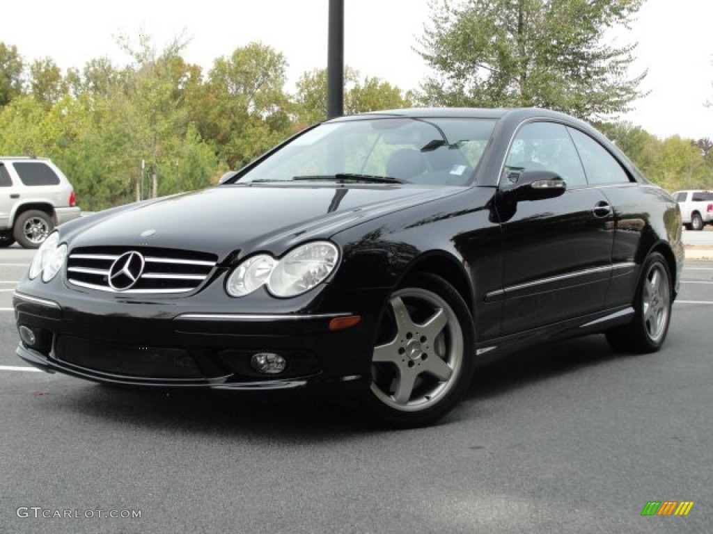 Black 2004 Mercedes-Benz CLK 500 Coupe Exterior Photo #72860580