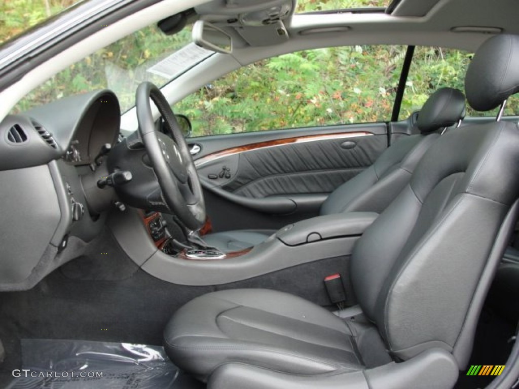 Charcoal Interior 2004 Mercedes-Benz CLK 500 Coupe Photo #72860817
