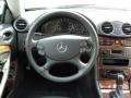 2004 Mercedes-Benz CLK Charcoal Interior Steering Wheel Photo
