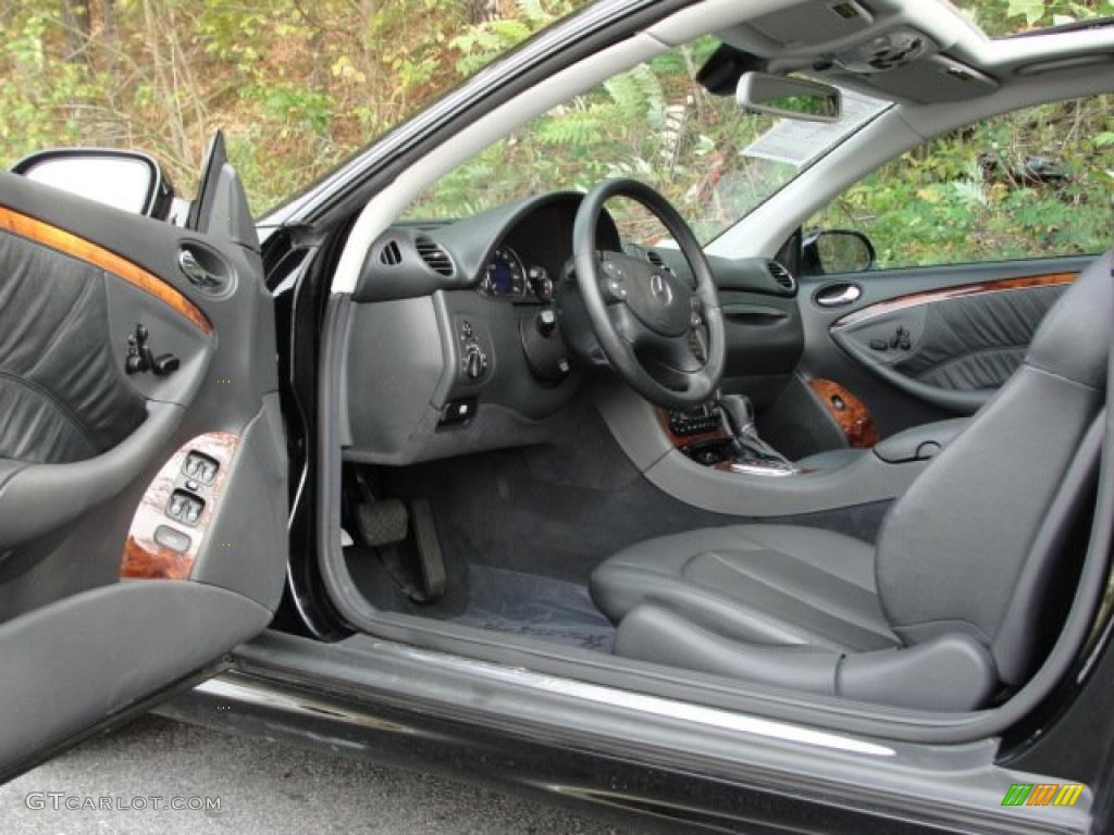 Charcoal Interior 2004 Mercedes-Benz CLK 500 Coupe Photo #72860934