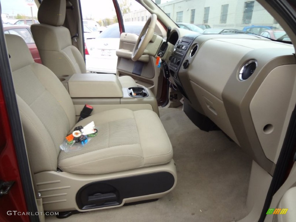 2006 F150 XLT SuperCrew 4x4 - Dark Toreador Red Metallic / Tan photo #19