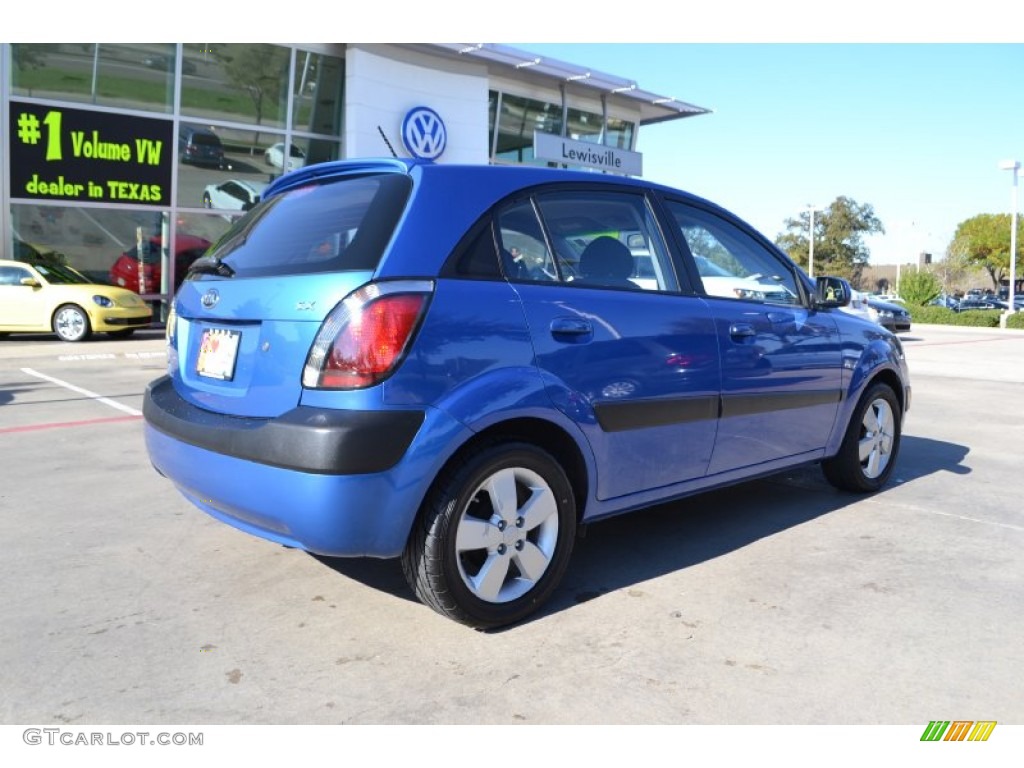 08 Sapphire Blue Kia Rio Rio5 Sx Hatchback Photo 5 Gtcarlot Com Car Color Galleries