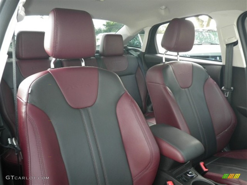 Tuscany Red Leather Interior 2012 Ford Focus SE Sport Sedan Photo #72863163