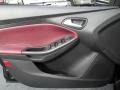 Tuscany Red Leather 2012 Ford Focus SE Sport Sedan Door Panel