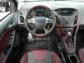 Tuscany Red Leather 2012 Ford Focus SE Sport Sedan Dashboard
