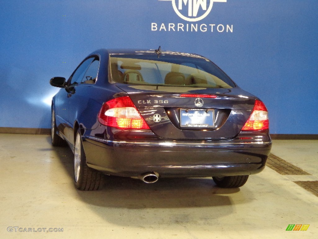 2008 CLK 350 Coupe - Majestic Black Metallic / Black photo #5