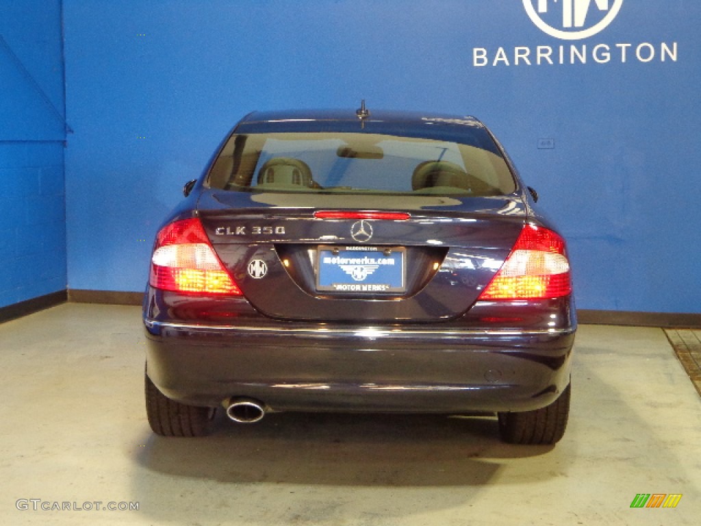 2008 CLK 350 Coupe - Majestic Black Metallic / Black photo #6