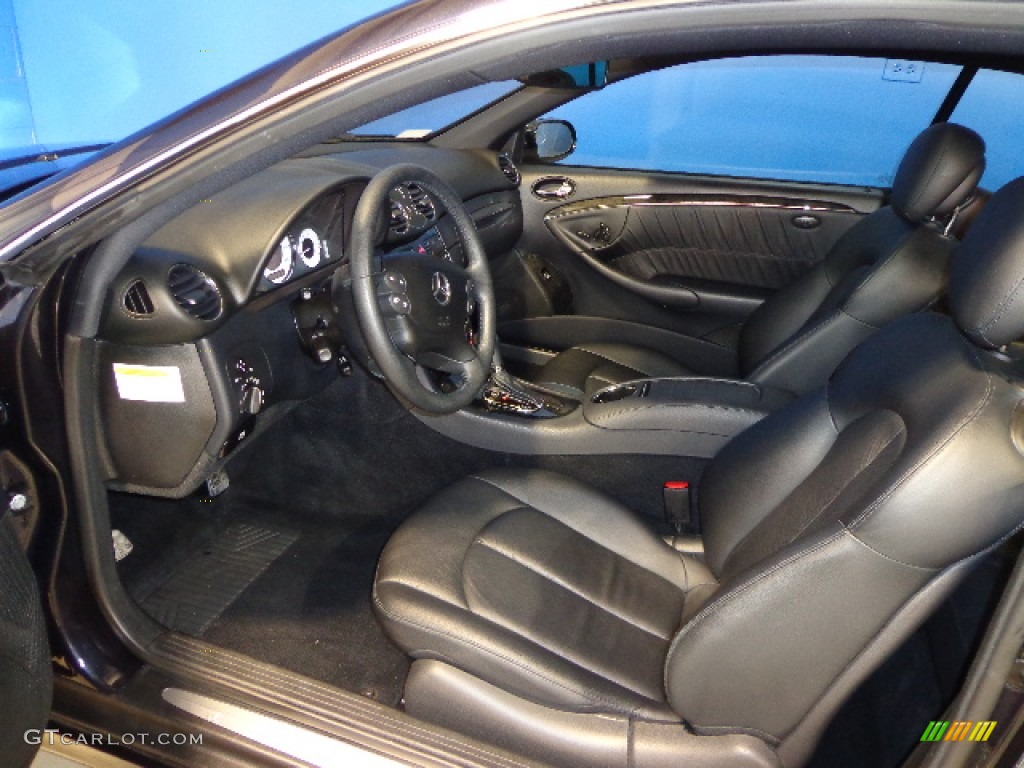 2008 CLK 350 Coupe - Majestic Black Metallic / Black photo #10