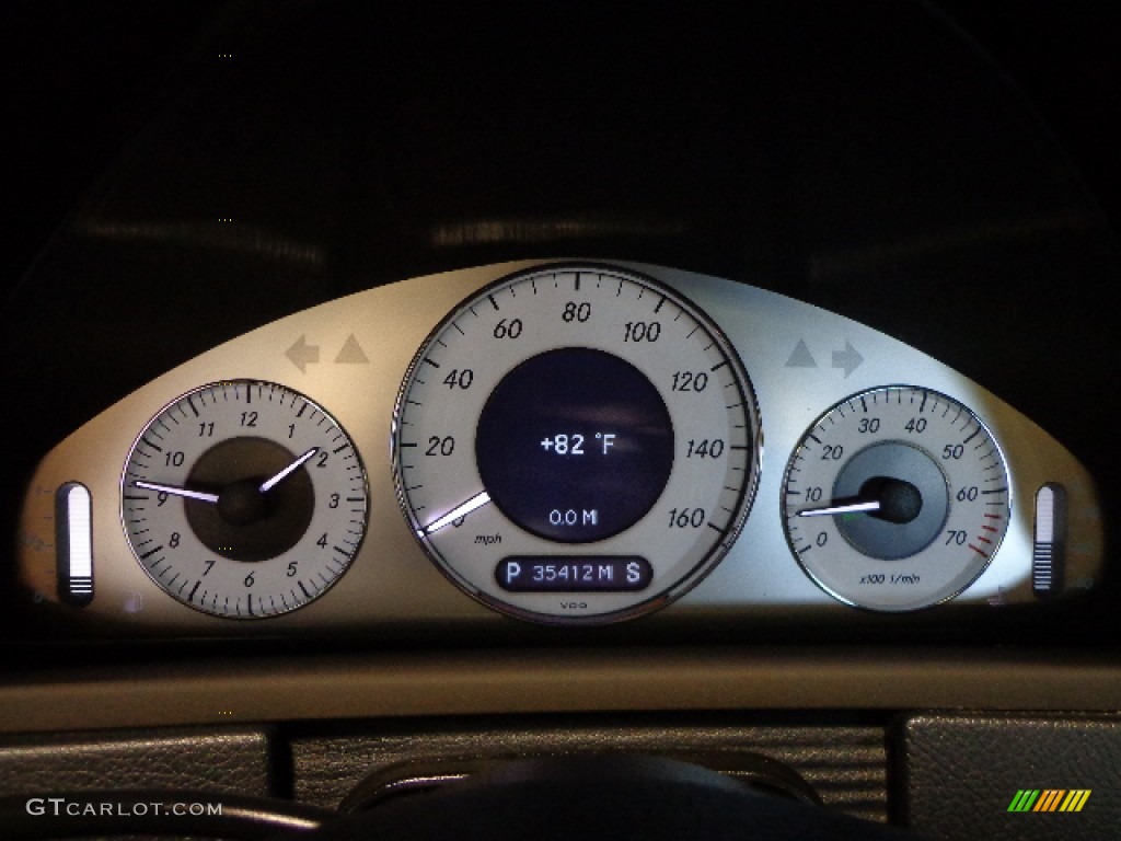 2008 CLK 350 Coupe - Majestic Black Metallic / Black photo #11