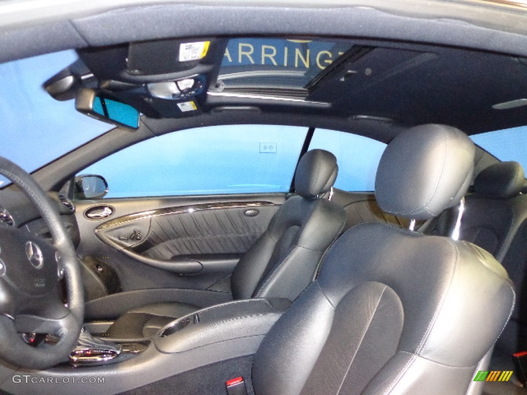 2008 CLK 350 Coupe - Majestic Black Metallic / Black photo #15
