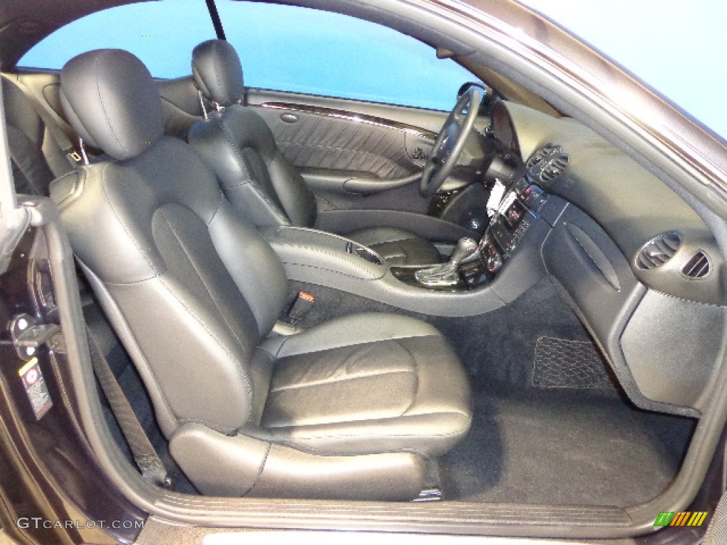 2008 CLK 350 Coupe - Majestic Black Metallic / Black photo #20