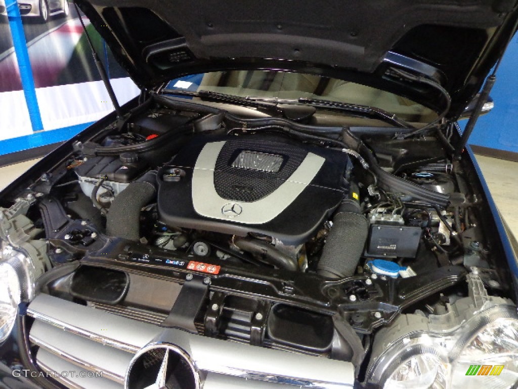 2008 CLK 350 Coupe - Majestic Black Metallic / Black photo #24