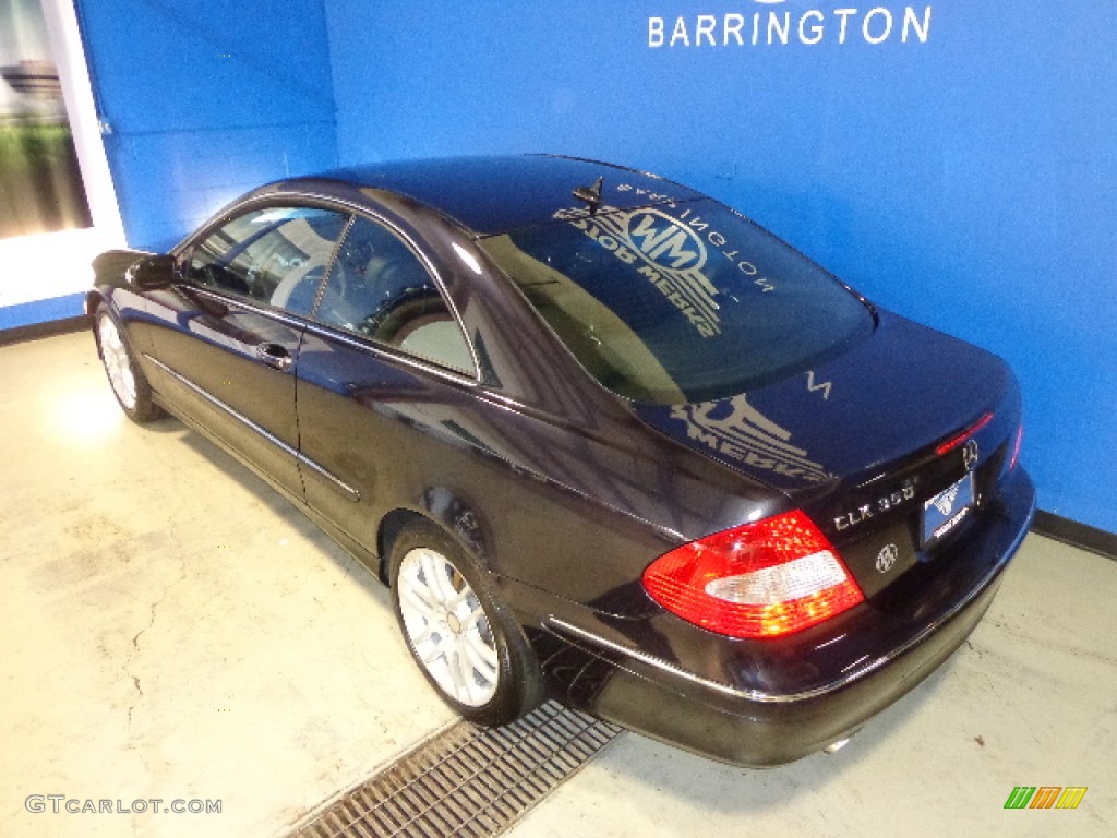 2008 CLK 350 Coupe - Majestic Black Metallic / Black photo #29