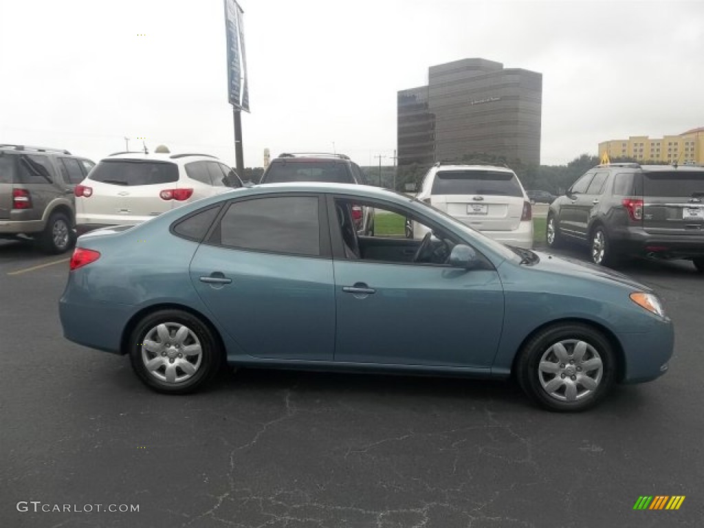 2007 Elantra GLS Sedan - Seattle Light Blue / Gray photo #2