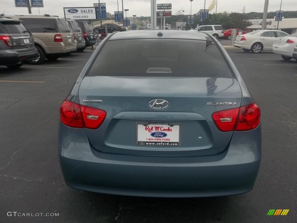 2007 Elantra GLS Sedan - Seattle Light Blue / Gray photo #4