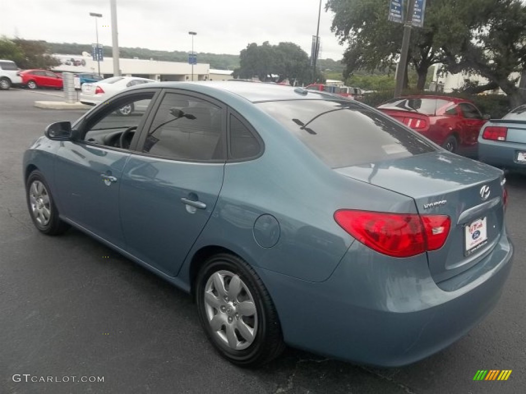 2007 Elantra GLS Sedan - Seattle Light Blue / Gray photo #5