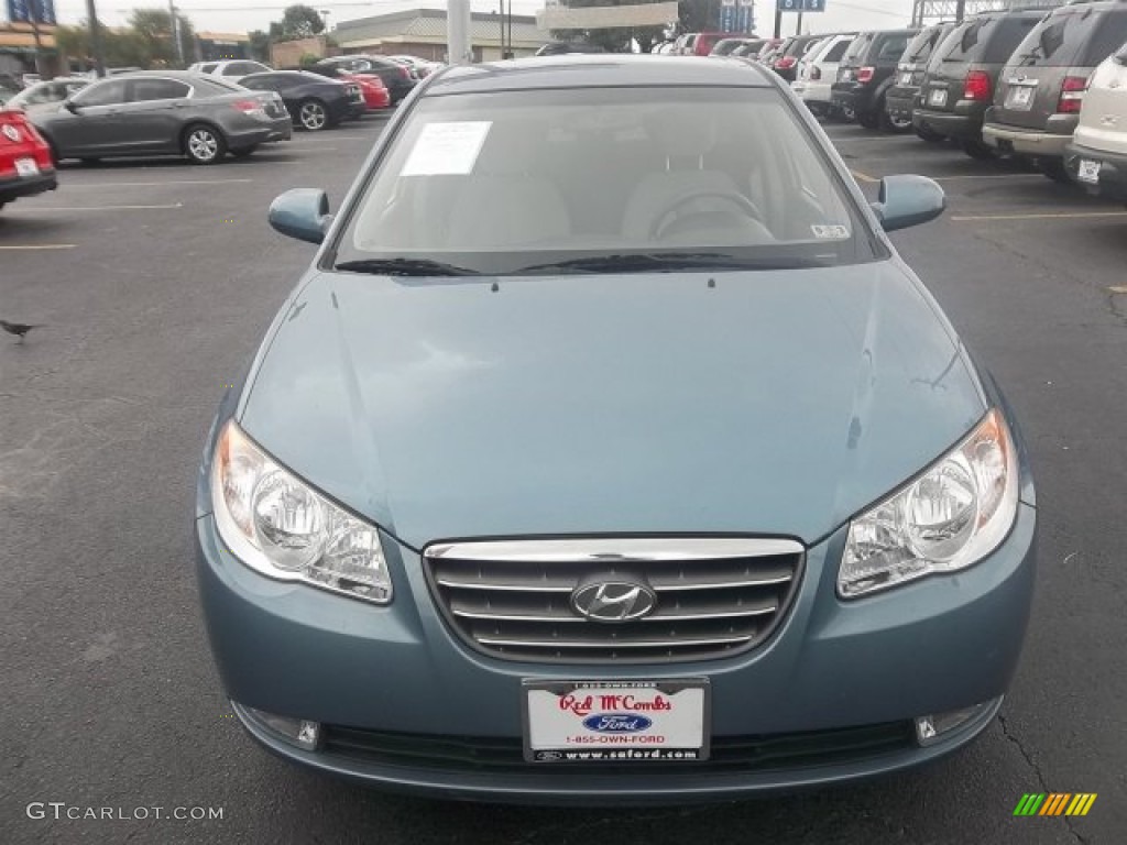 2007 Elantra GLS Sedan - Seattle Light Blue / Gray photo #8