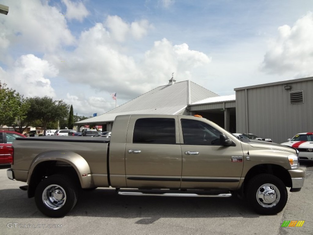 2008 Ram 3500 SLT Mega Cab 4x4 Dually - Light Khaki Metallic / Khaki photo #9