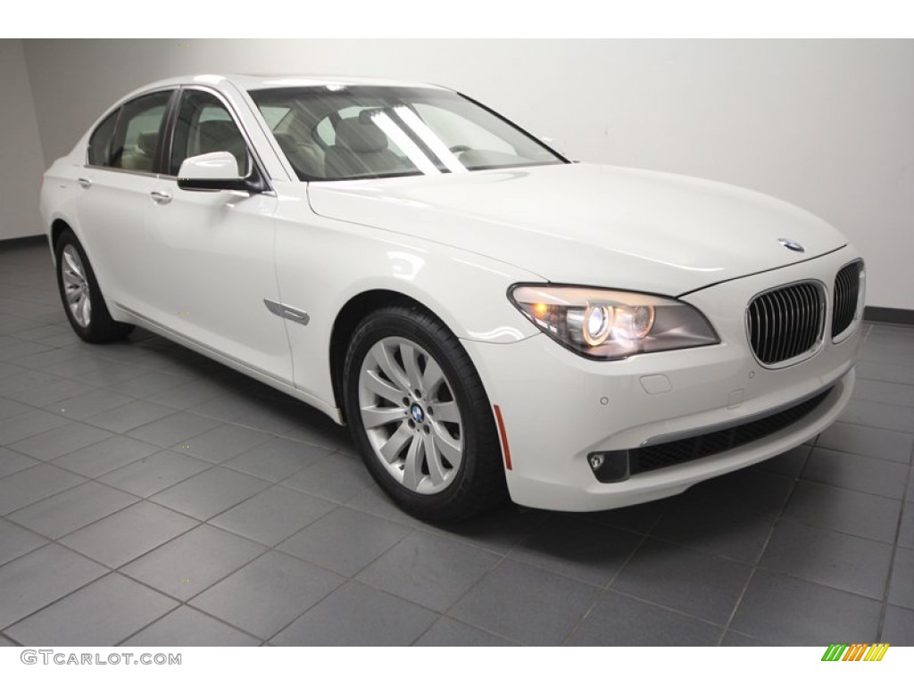 2009 7 Series 750i Sedan - Alpine White / Oyster Nappa Leather photo #1