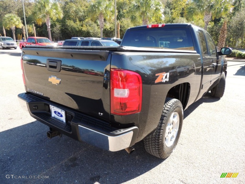2009 Silverado 1500 LT Extended Cab 4x4 - Black Granite Metallic / Light Titanium photo #13
