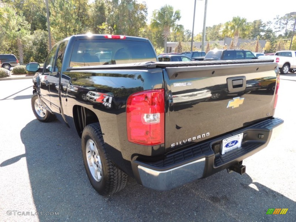 2009 Silverado 1500 LT Extended Cab 4x4 - Black Granite Metallic / Light Titanium photo #15