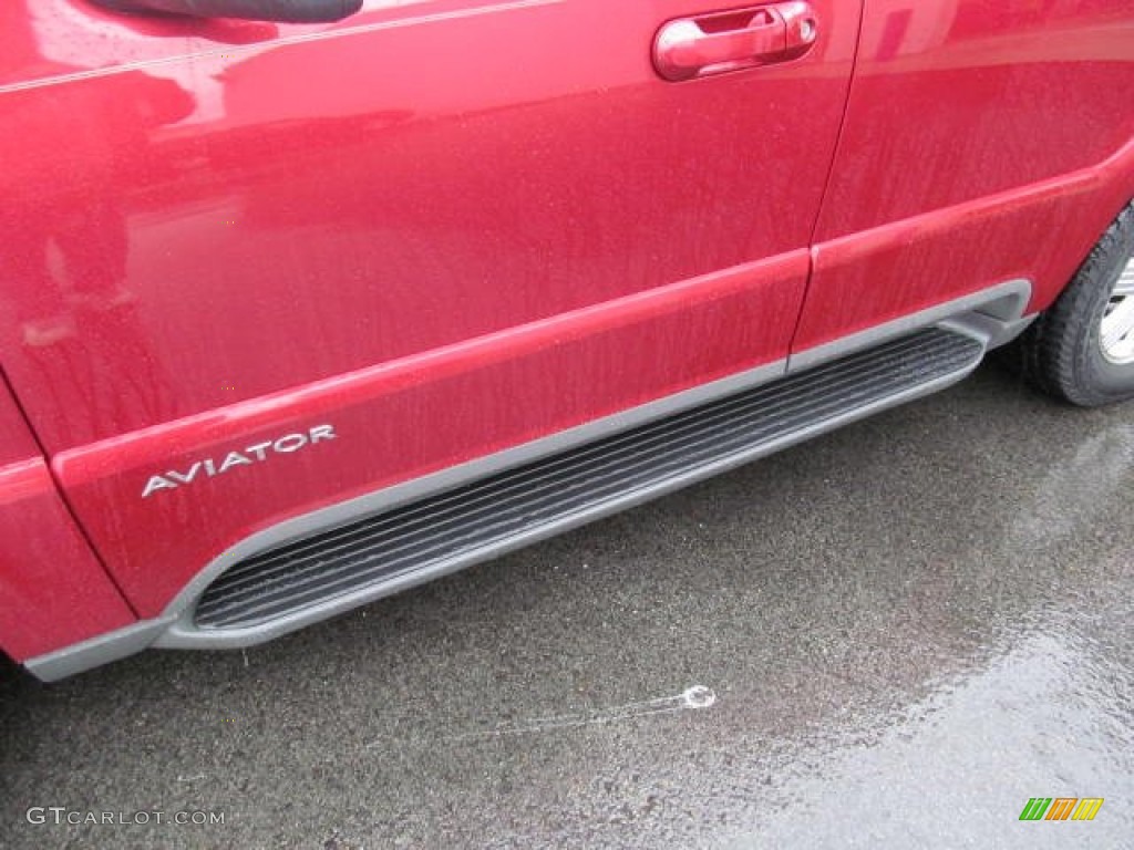 2003 Aviator Luxury AWD - Vivid Red Metallic / Light Parchment photo #3