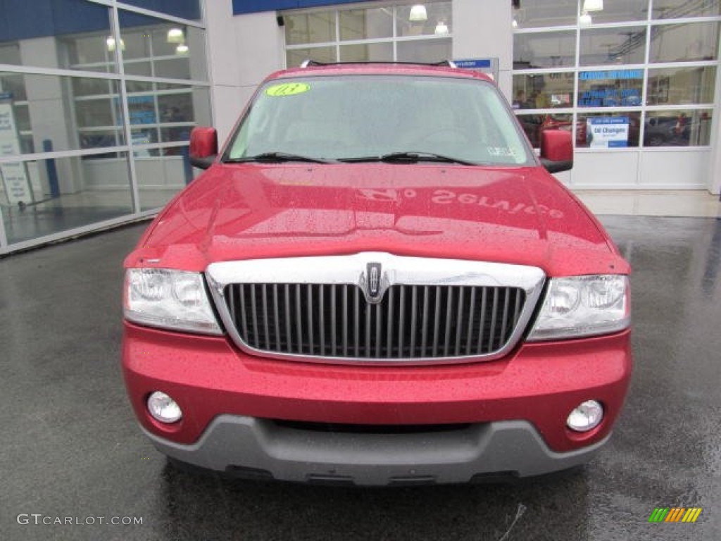 2003 Aviator Luxury AWD - Vivid Red Metallic / Light Parchment photo #6