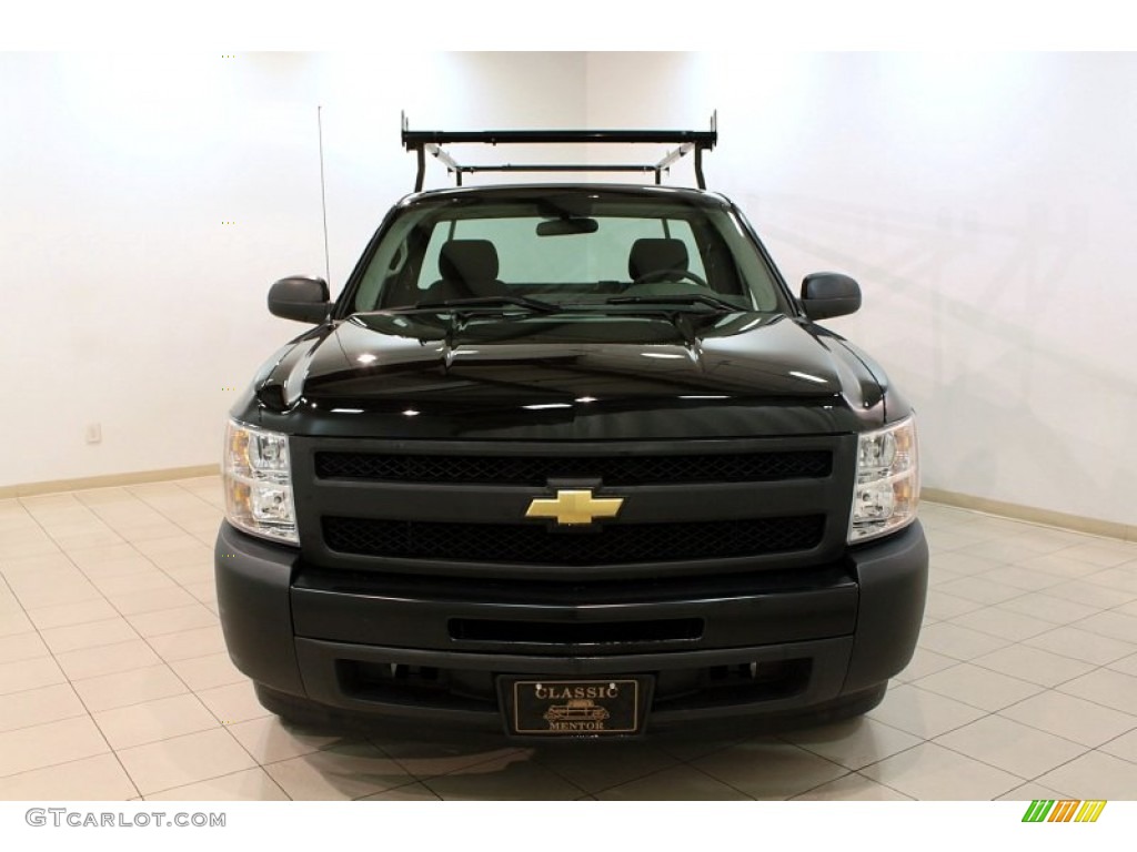 2010 Silverado 1500 Regular Cab - Black / Dark Titanium photo #2