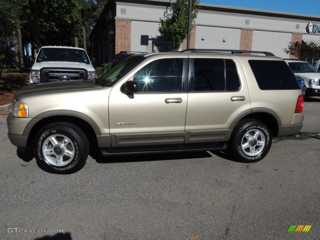 Harvest Gold Metallic 2002 Ford Explorer XLT Exterior Photo #72871077
