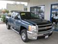 2010 Blue Granite Metallic Chevrolet Silverado 2500HD LT Extended Cab 4x4  photo #1