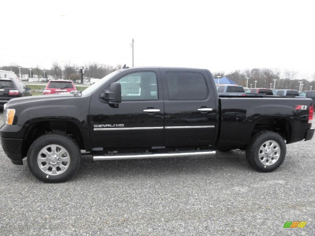 Onyx Black 2013 GMC Sierra 3500HD Denali Crew Cab 4x4 Exterior Photo #72871512
