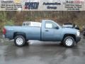 2013 Blue Granite Metallic Chevrolet Silverado 1500 Work Truck Regular Cab 4x4  photo #1