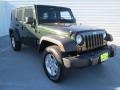 2012 Natural Green Pearl Jeep Wrangler Unlimited Sport S 4x4  photo #1