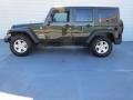 2012 Natural Green Pearl Jeep Wrangler Unlimited Sport S 4x4  photo #5