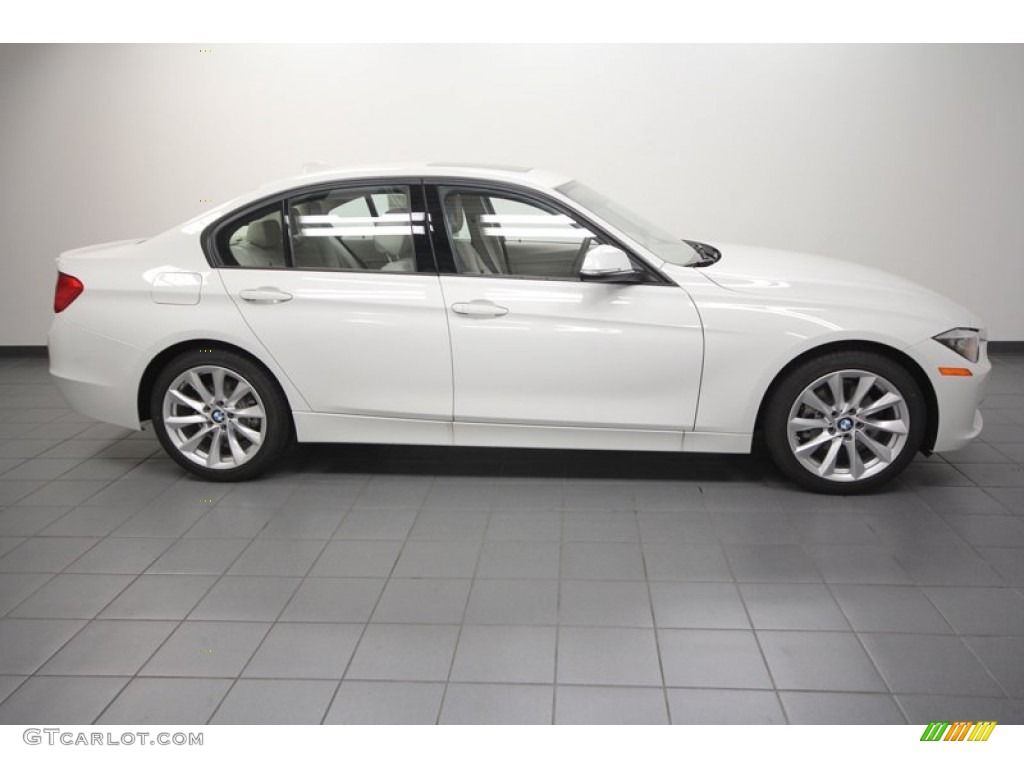 2013 3 Series 328i Sedan - Alpine White / Oyster photo #2