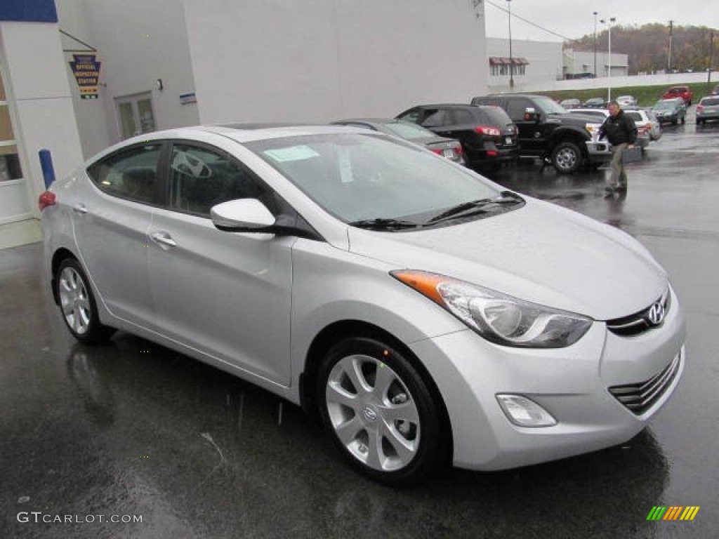 2013 Elantra Limited - Silver / Gray photo #4