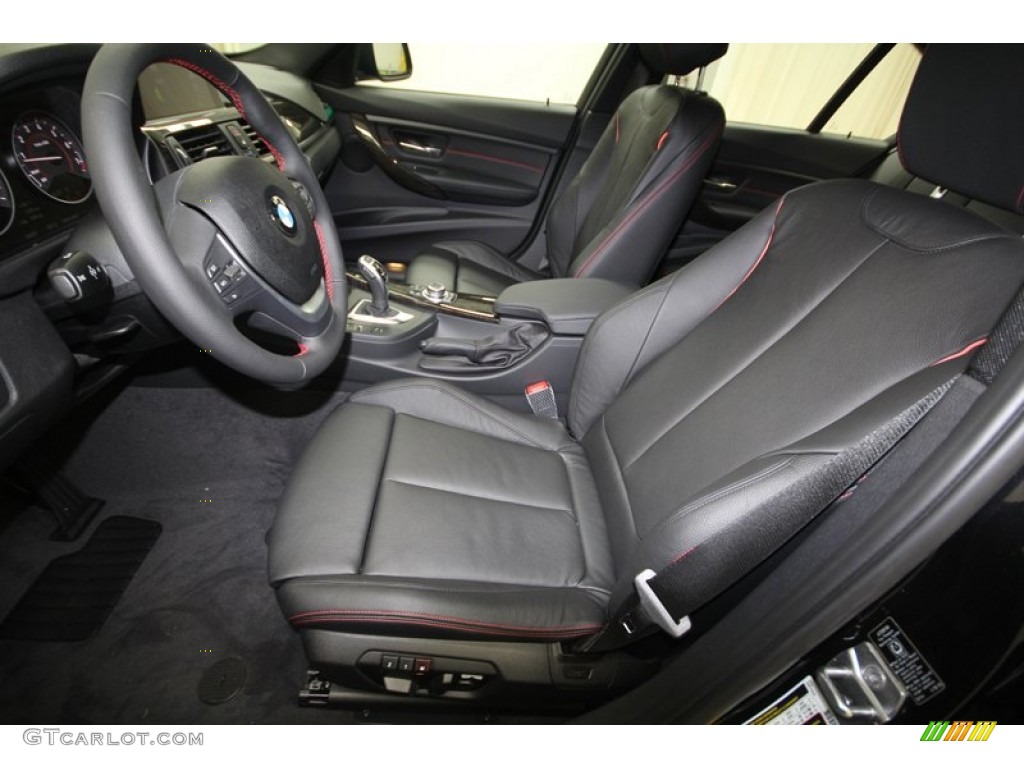 Black Interior 2013 BMW 3 Series 328i Sedan Photo #72874938