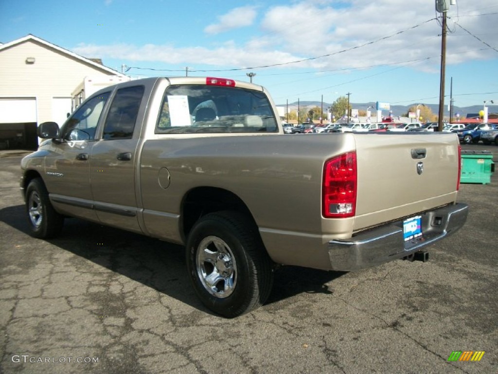 2005 Ram 1500 SLT Quad Cab - Light Almond Pearl / Taupe photo #4