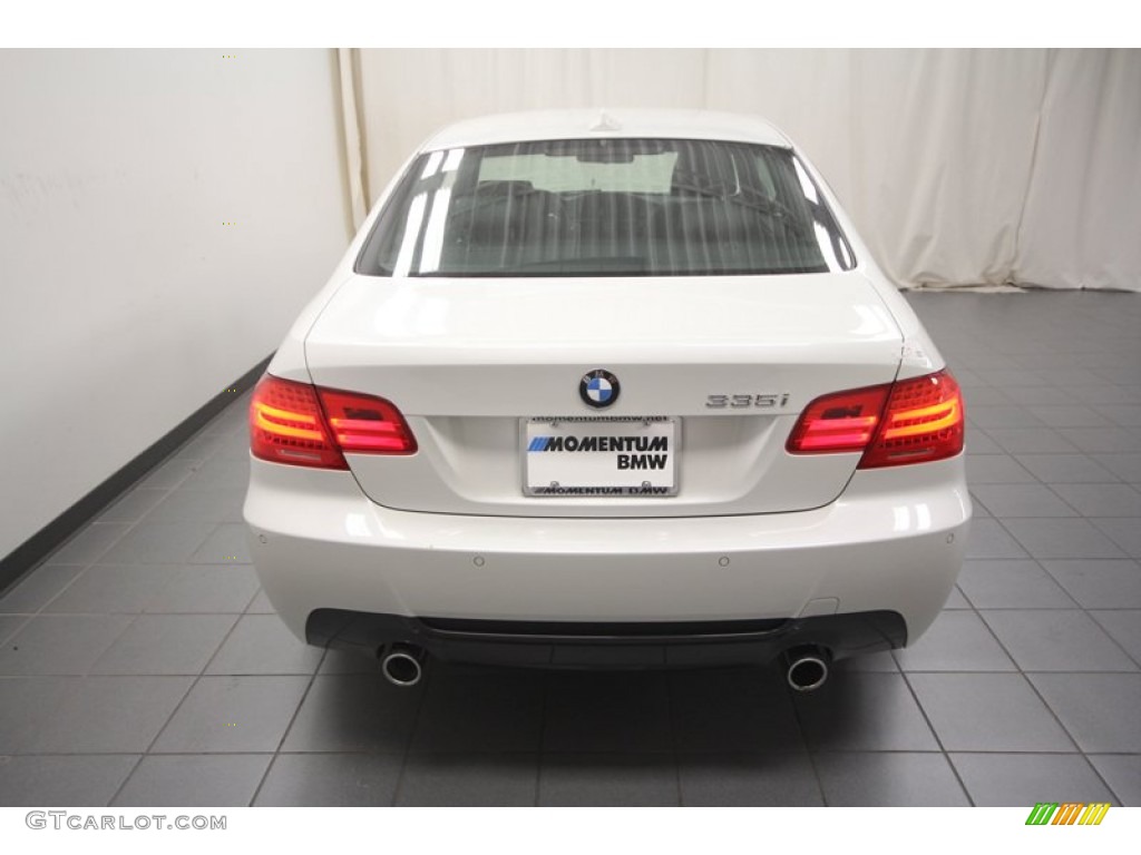 2013 3 Series 335i Coupe - Mineral White Metallic / Black photo #9
