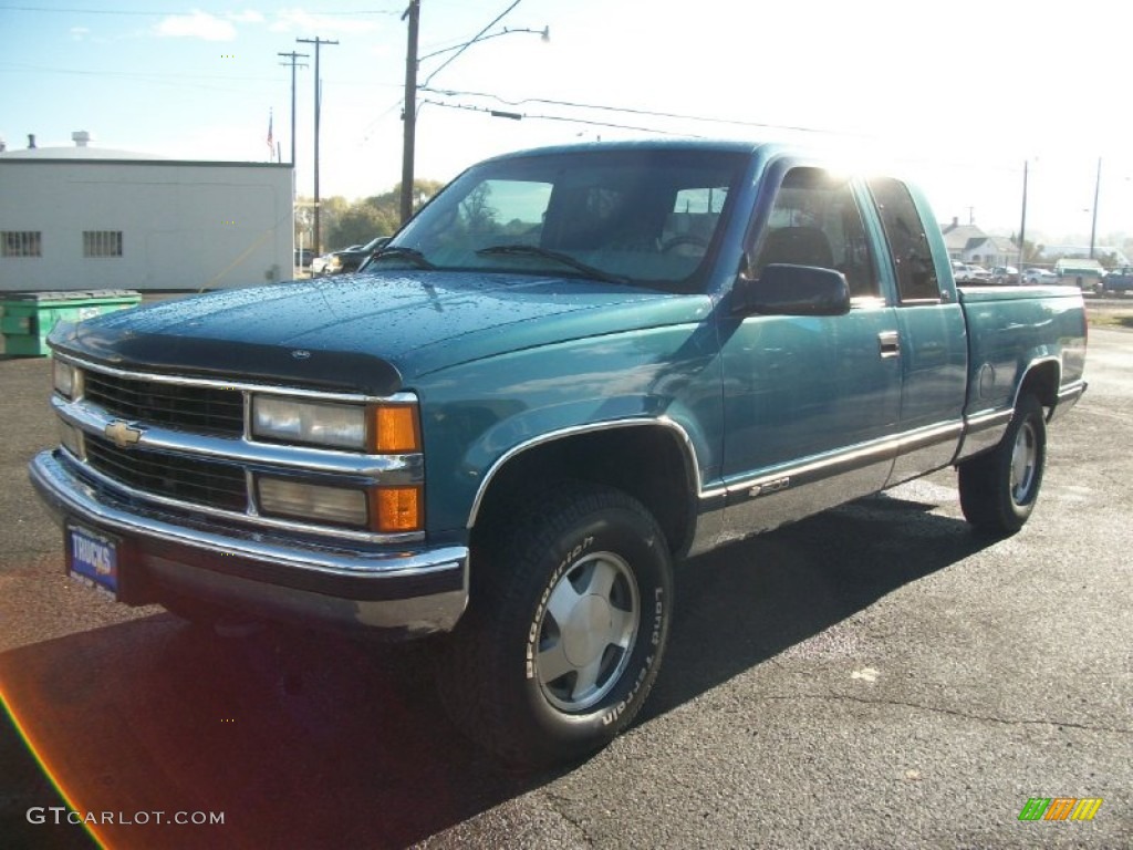 1997 C/K K1500 Extended Cab 4x4 - Light Stellar Blue Metallic / Medium Dark Pewter photo #5
