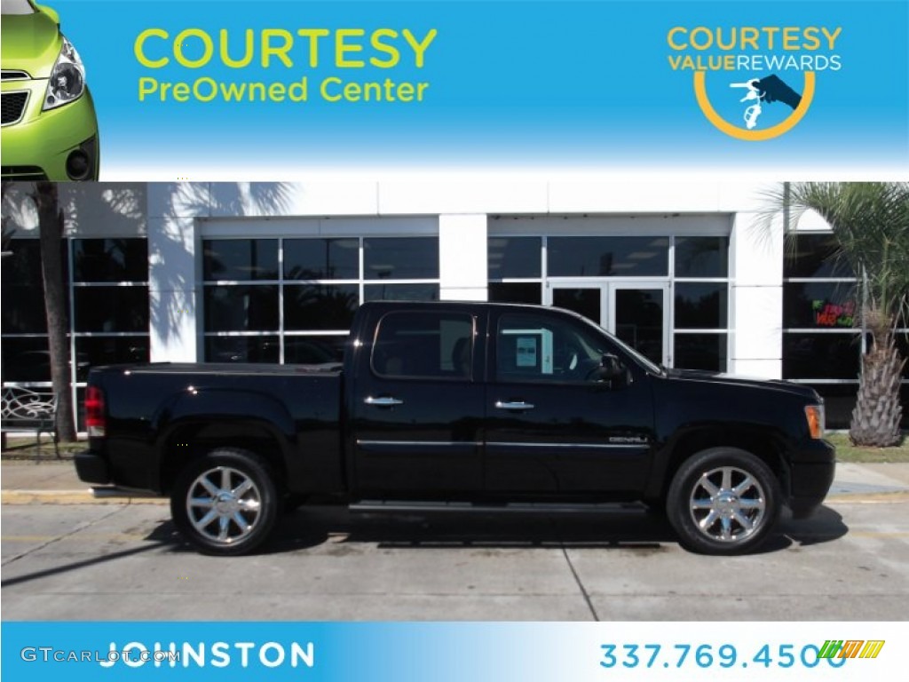 2012 Sierra 1500 Denali Crew Cab 4x4 - Onyx Black / Cocoa/Light Cashmere photo #1