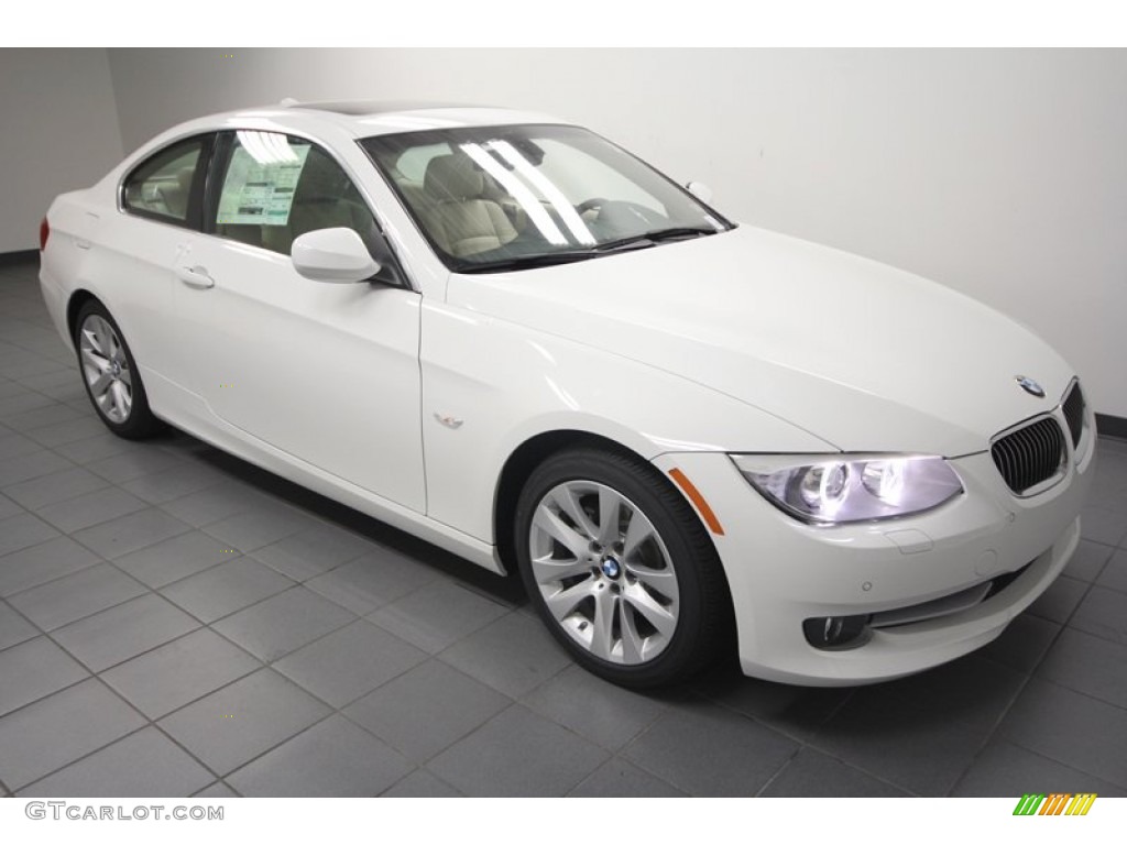 2013 3 Series 328i Coupe - Alpine White / Cream Beige photo #6