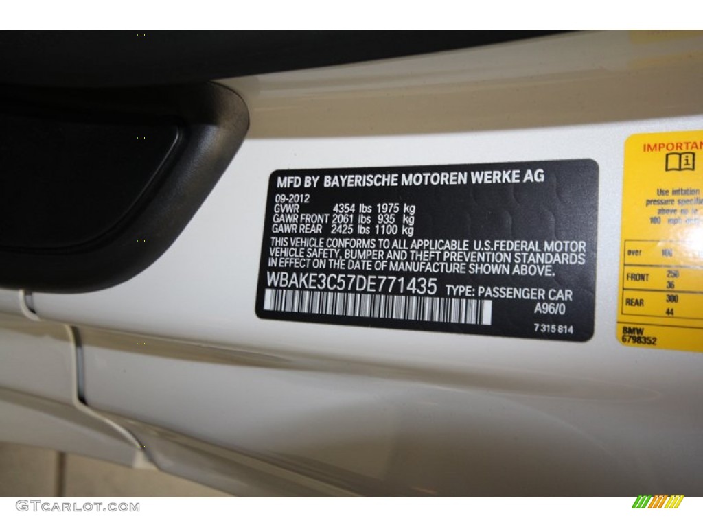 2013 3 Series 328i Coupe - Mineral White Metallic / Oyster photo #10