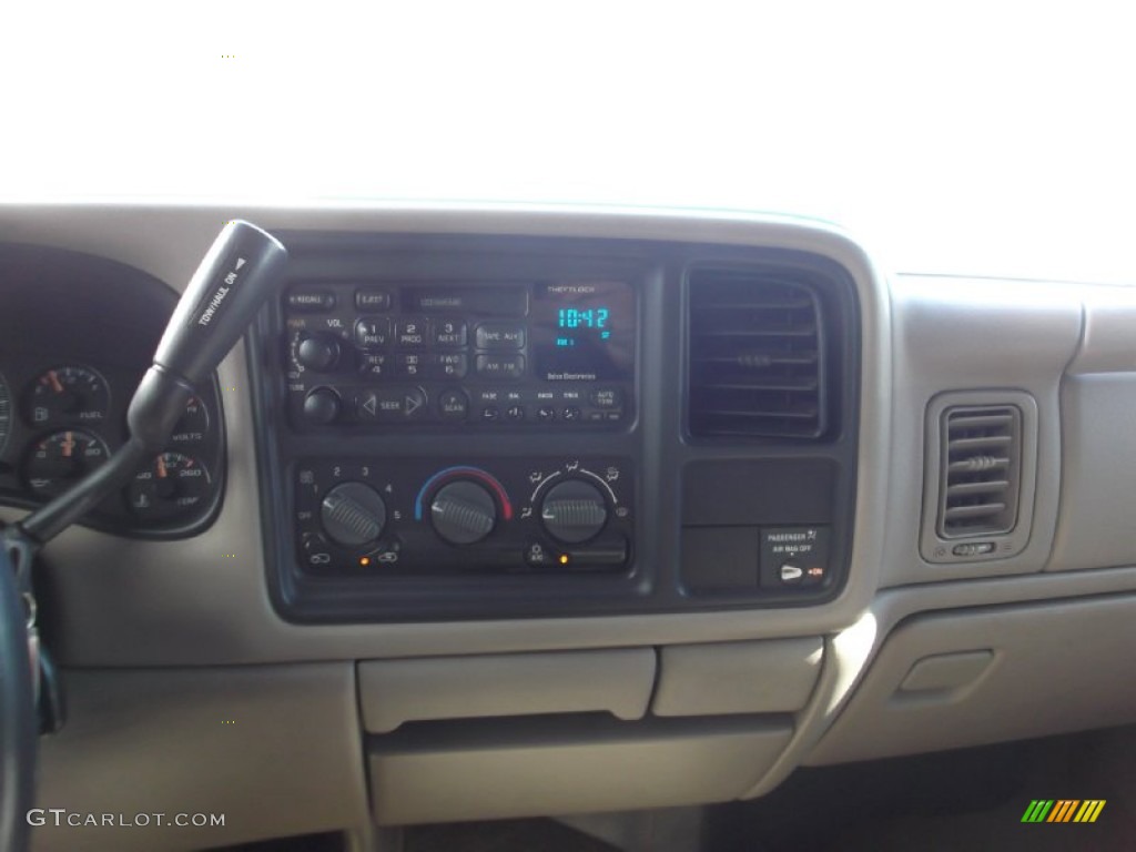 2001 Silverado 1500 LS Extended Cab 4x4 - Light Pewter Metallic / Tan photo #17