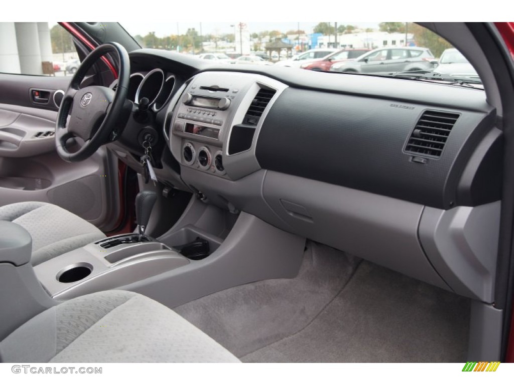 2007 Tacoma V6 SR5 PreRunner Double Cab - Impulse Red Pearl / Graphite Gray photo #15